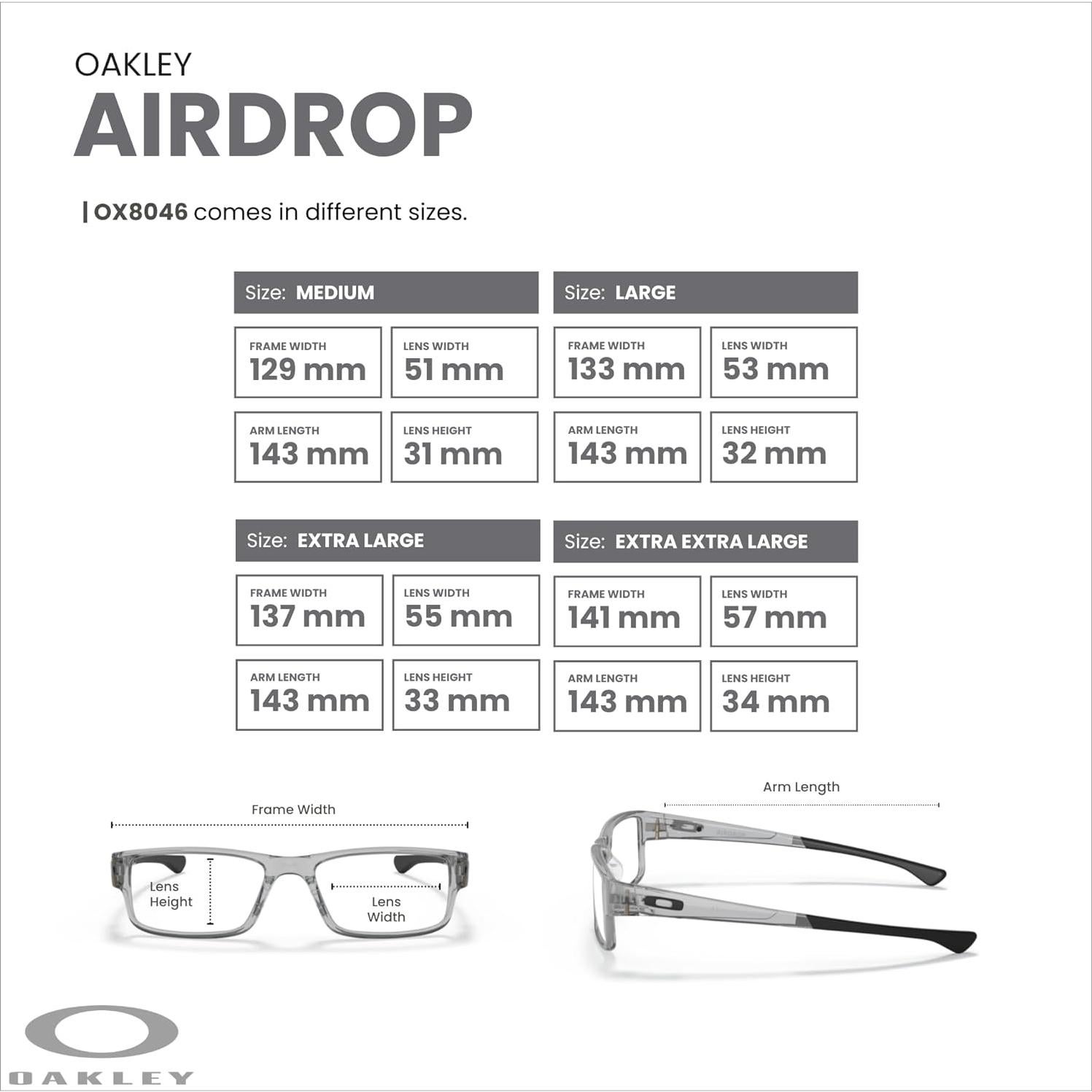 Gafas de sol Oakley Airdrop OX8046 Rectangulares Hombres