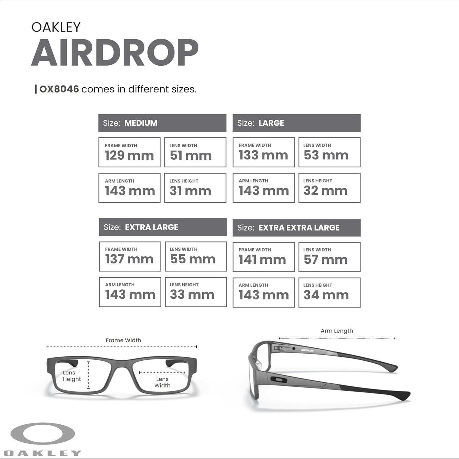 Gafas de sol Oakley Airdrop OX8046 Rectangulares Hombres