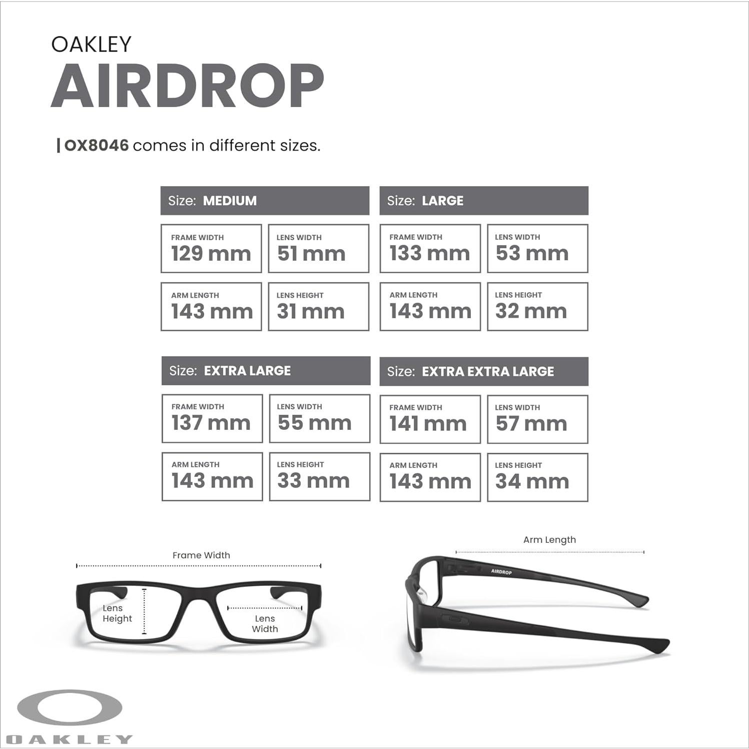 Gafas de sol Oakley Airdrop OX8046 Rectangulares para Hombres