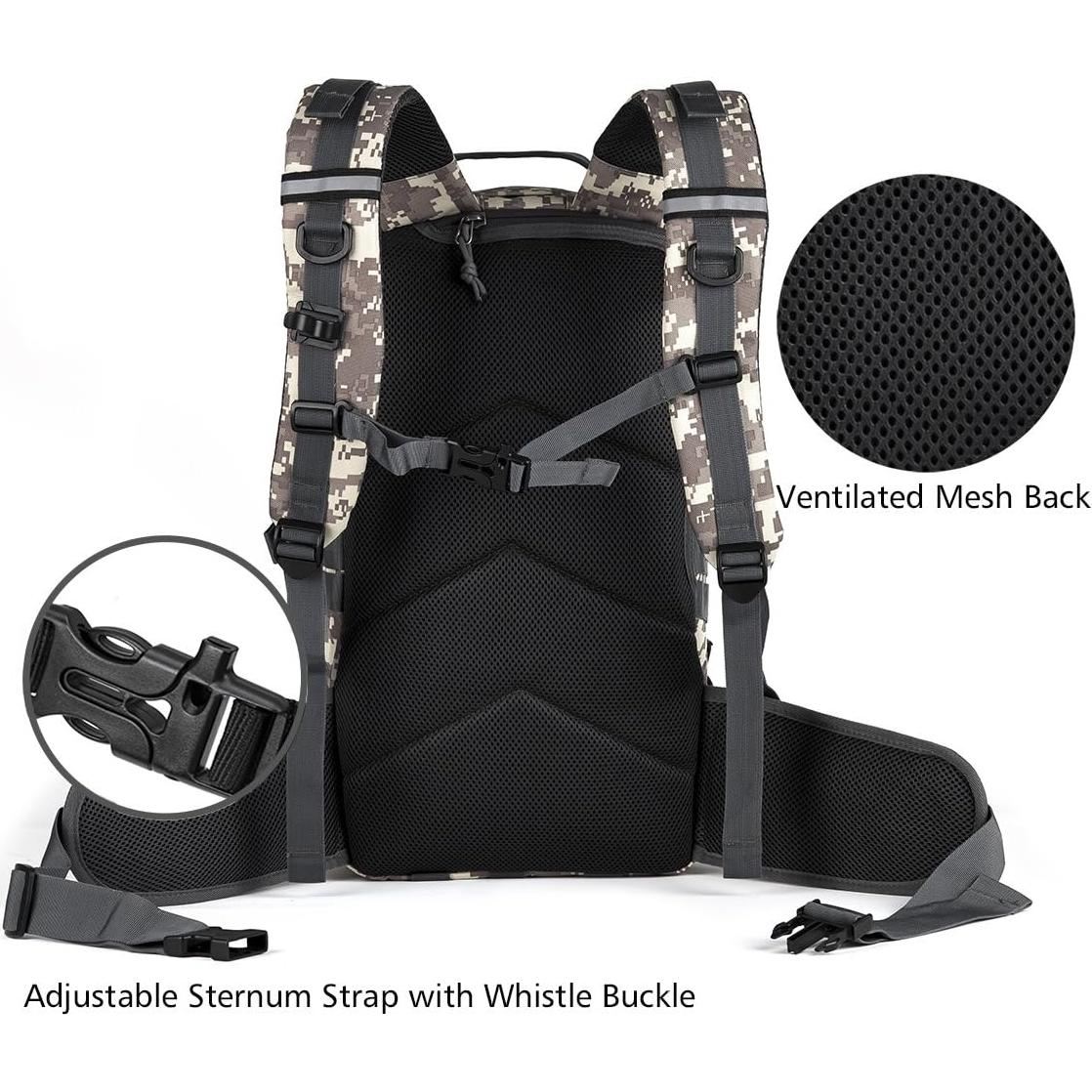 Mochila Táctica Gelindo 35L Camuflaje con Sistema Molle