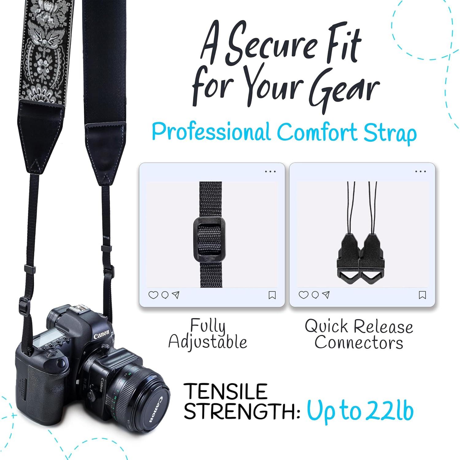 Correa de Cámara Art Tribute Ajustable para DSLR y Sin Espejo