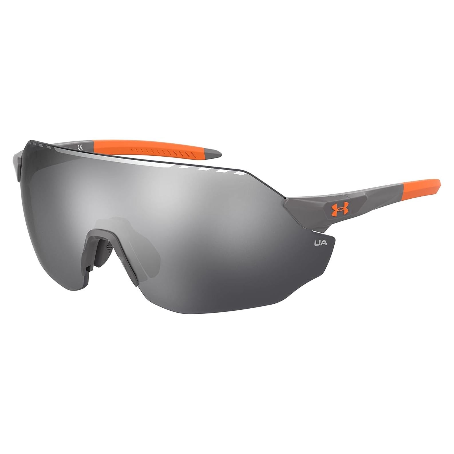 Gafas de sol Under Armour Halftime Shield Unisex Gris/Naranja