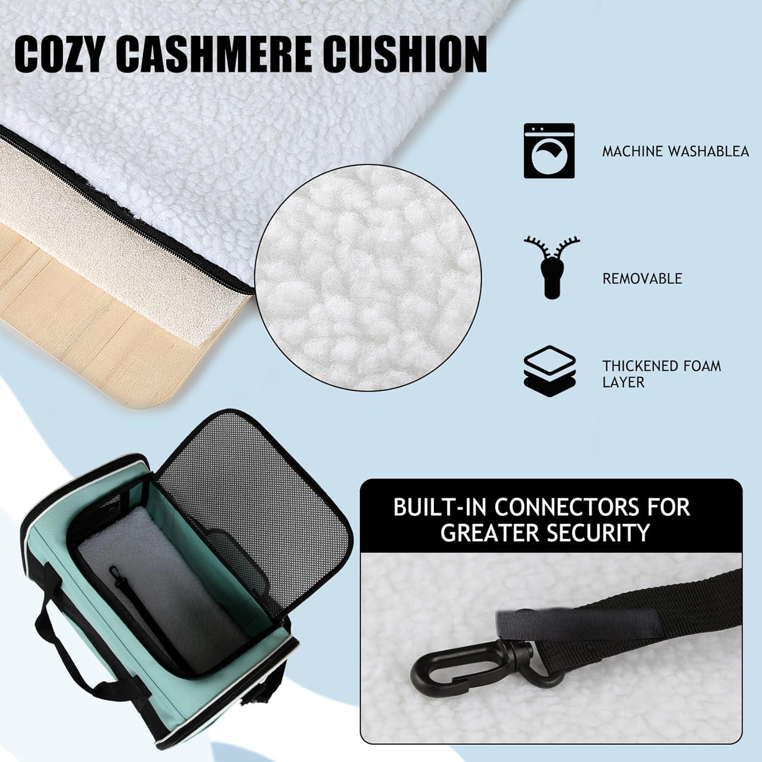 Transportín para Gatos IONRIVER 43x28x28 cm Suave y Ventilado