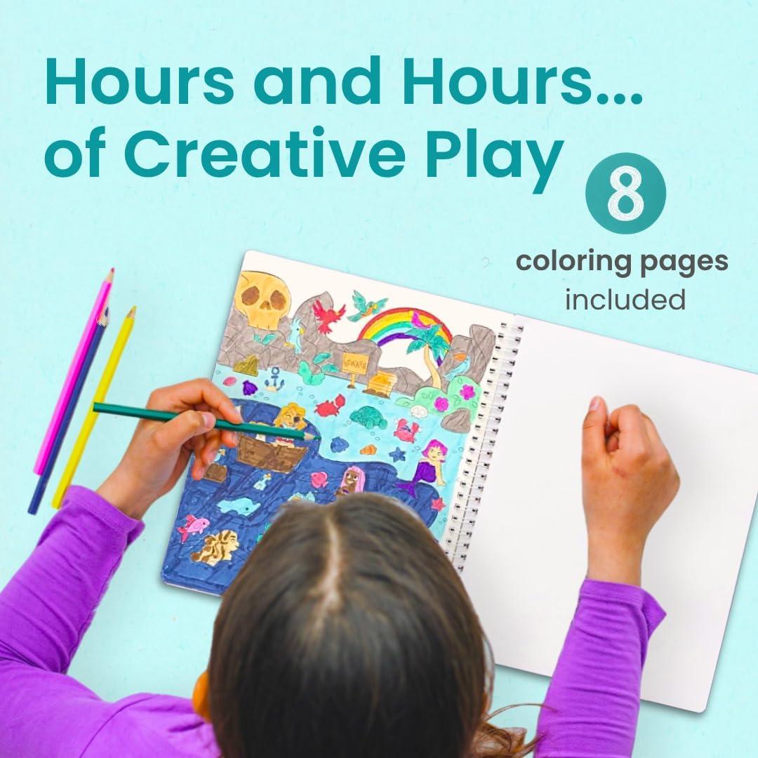 Libro de Pegatinas Pirata CUPKIN - 300+ Pegatinas y Escenas