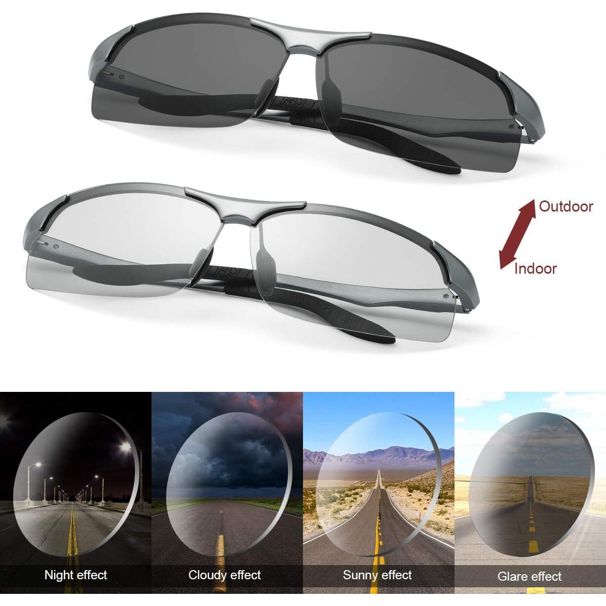 Gafas de sol YIMI fotocromáticas polarizadas UV400