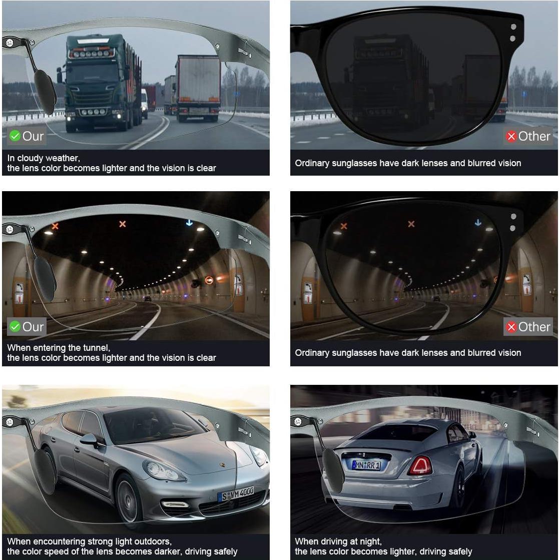 Gafas de sol YIMI fotocromáticas polarizadas UV400