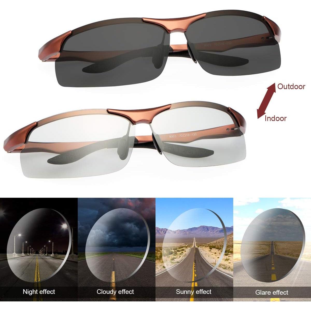 Gafas de sol YIMI fotocromáticas UV400 para deportes