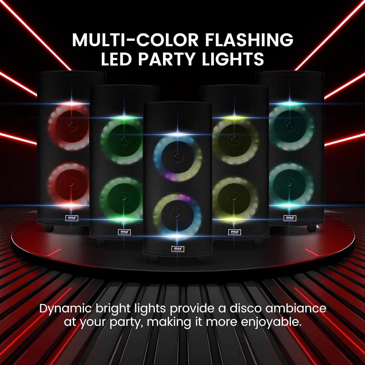 Altavoz PA Bluetooth Pyle PHP28DJT.5 700W 20,32cm con micrófono