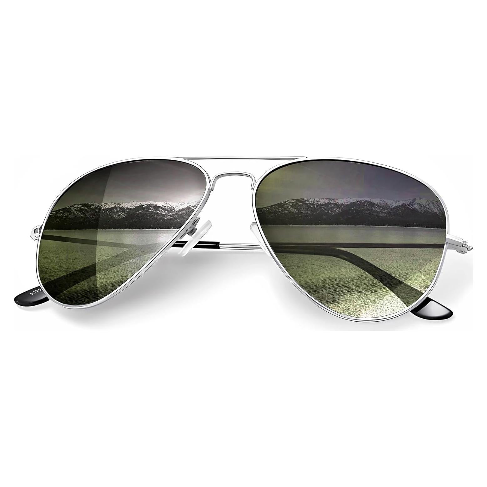 Gafas de Sol KALIYADI Aviador Polarizadas UV 62mm Verde