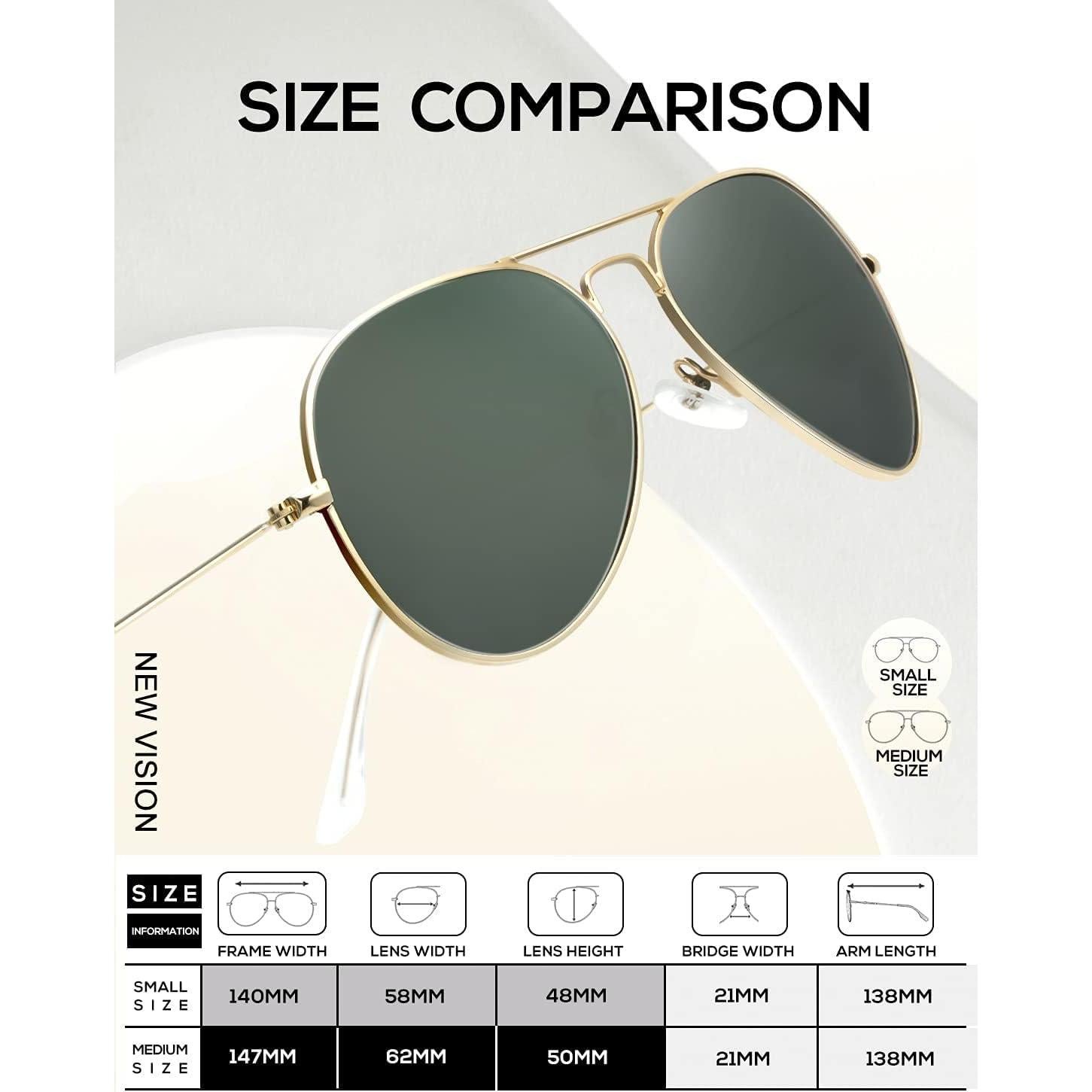 Gafas de Sol KALIYADI Aviador Polarizadas 3 Paquetes