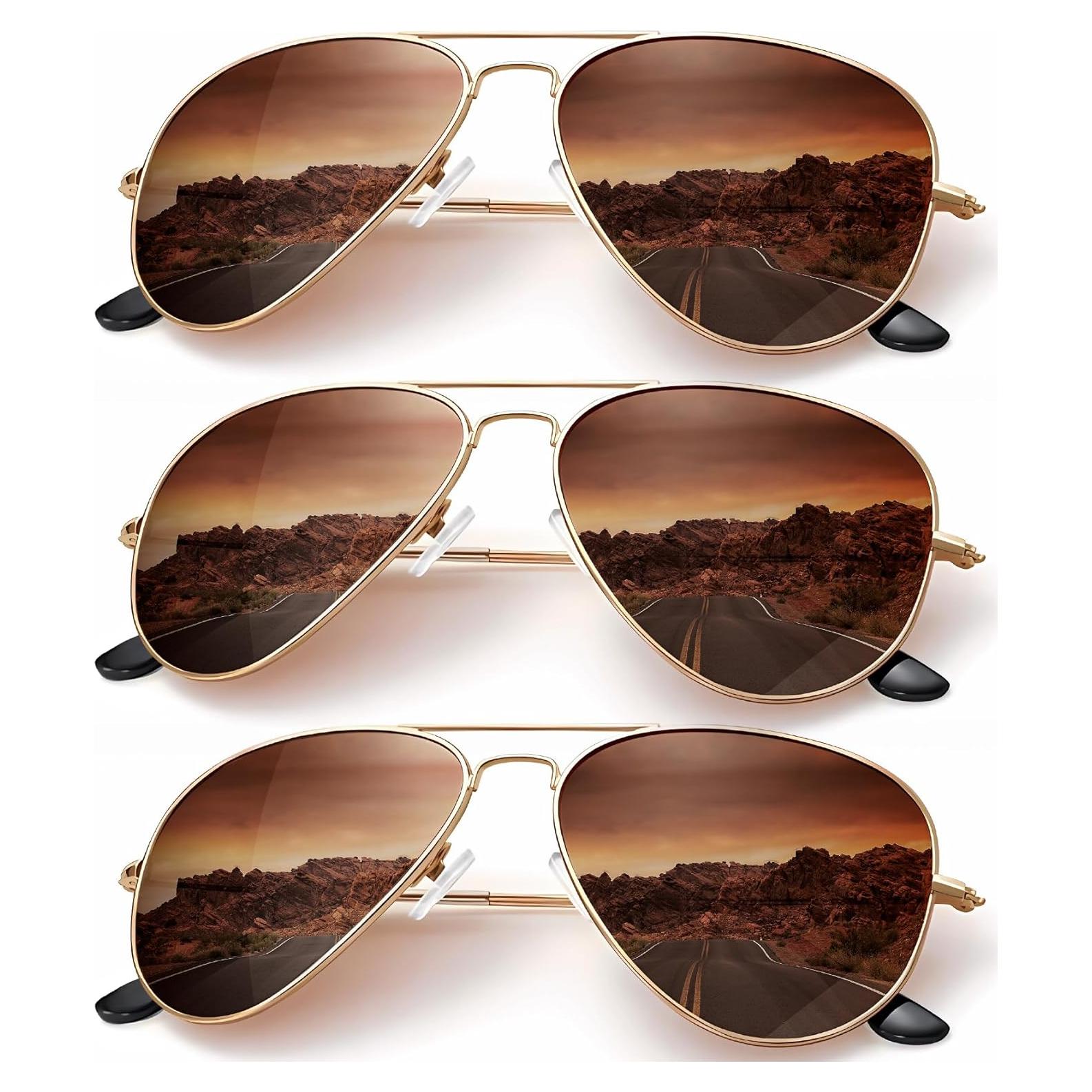 Gafas de Sol KALIYADI Aviador Polarizadas 3 Piezas UV