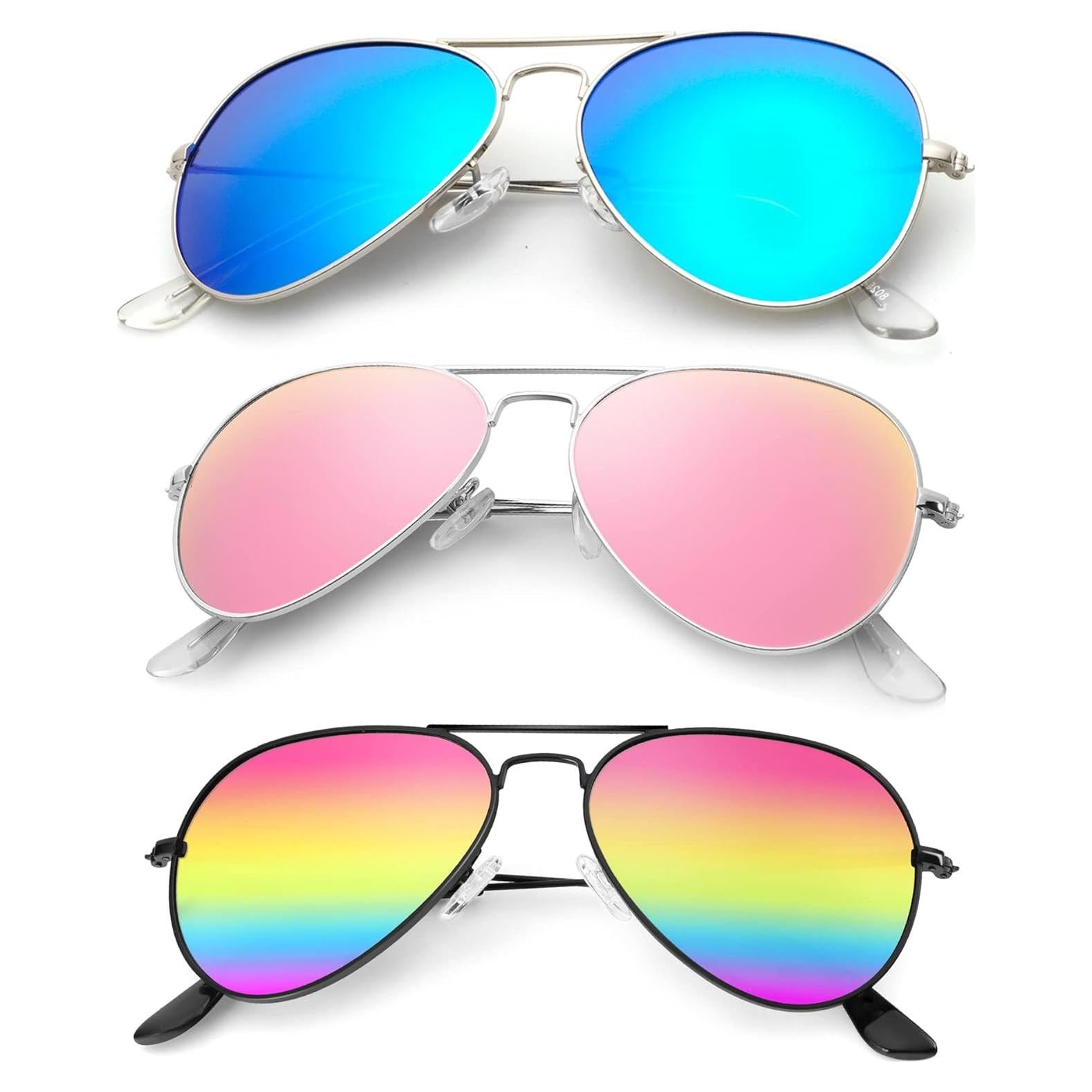 Gafas de Sol KALIYADI Aviador Polarizadas 3 Paquetes