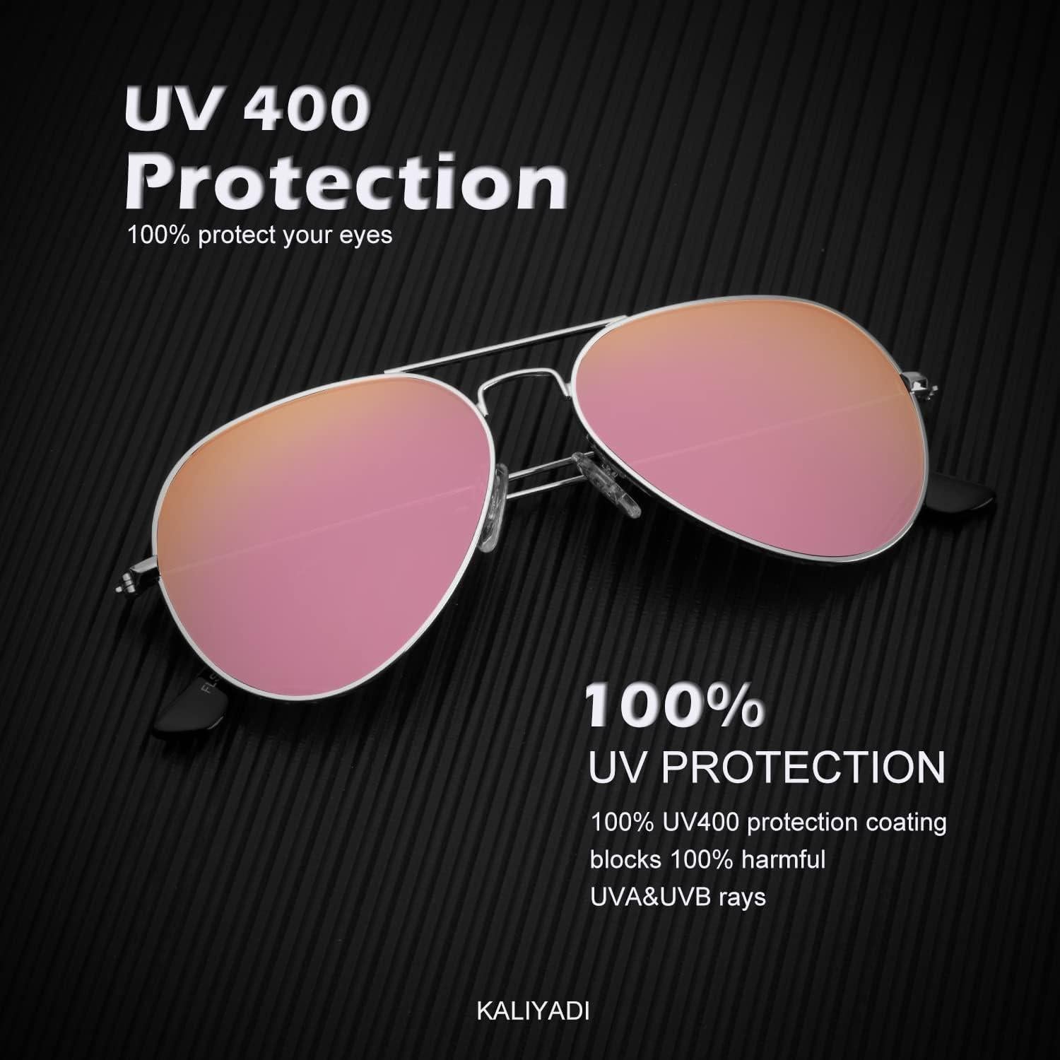 Gafas de Sol KALIYADI Aviador Polarizadas 3 Paquetes