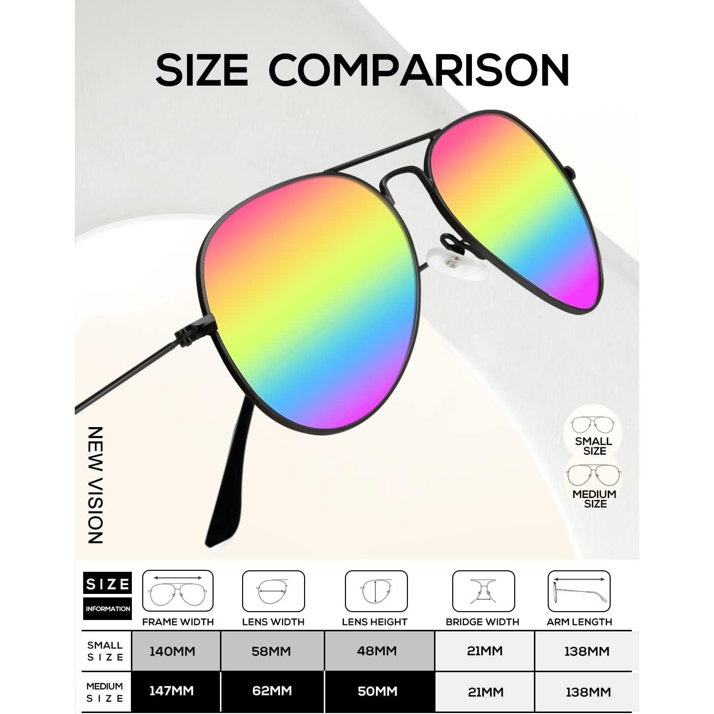 Gafas de Sol KALIYADI Aviador Polarizadas 3 Paquetes