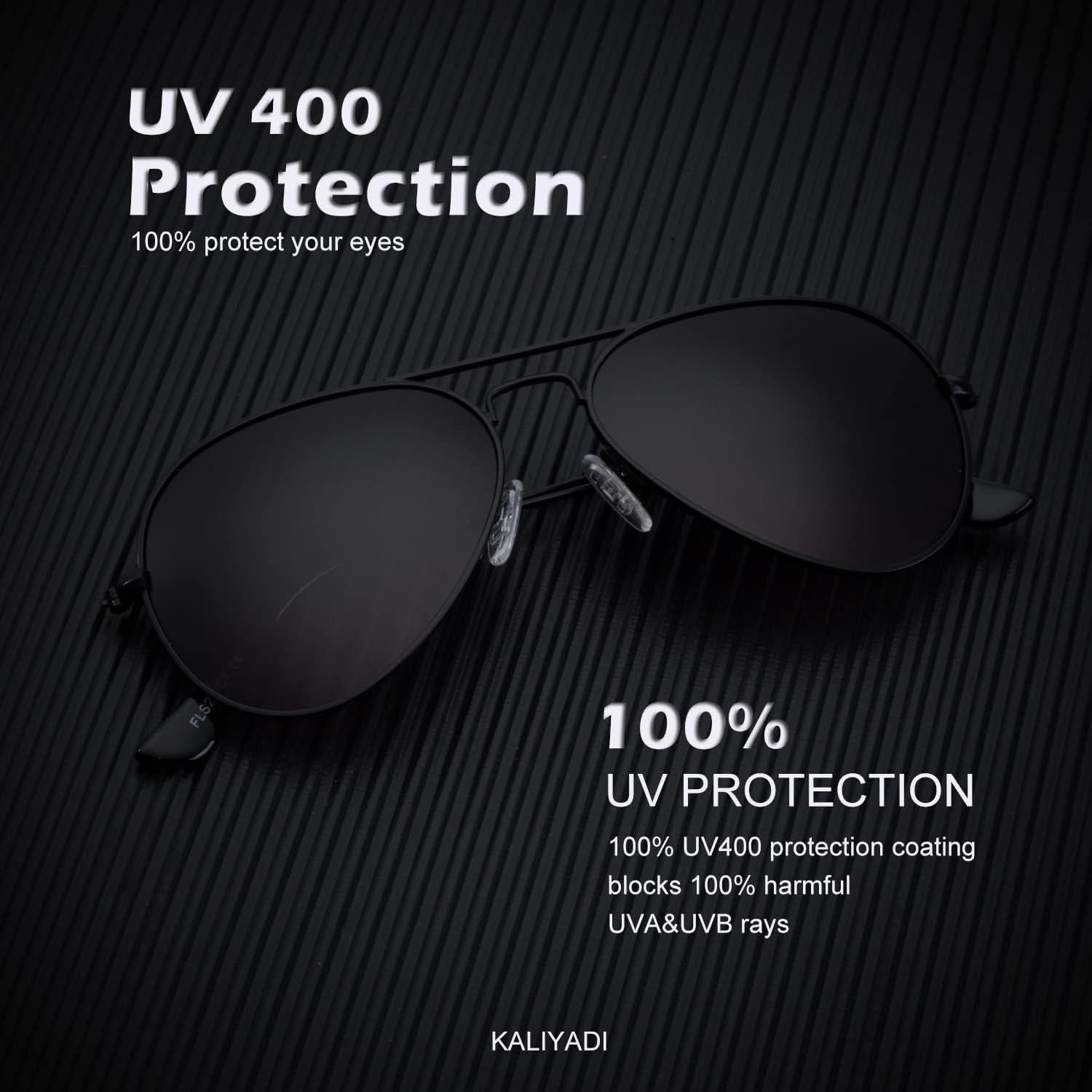 Gafas de Sol KALIYADI Aviador Polarizadas 3 Piezas