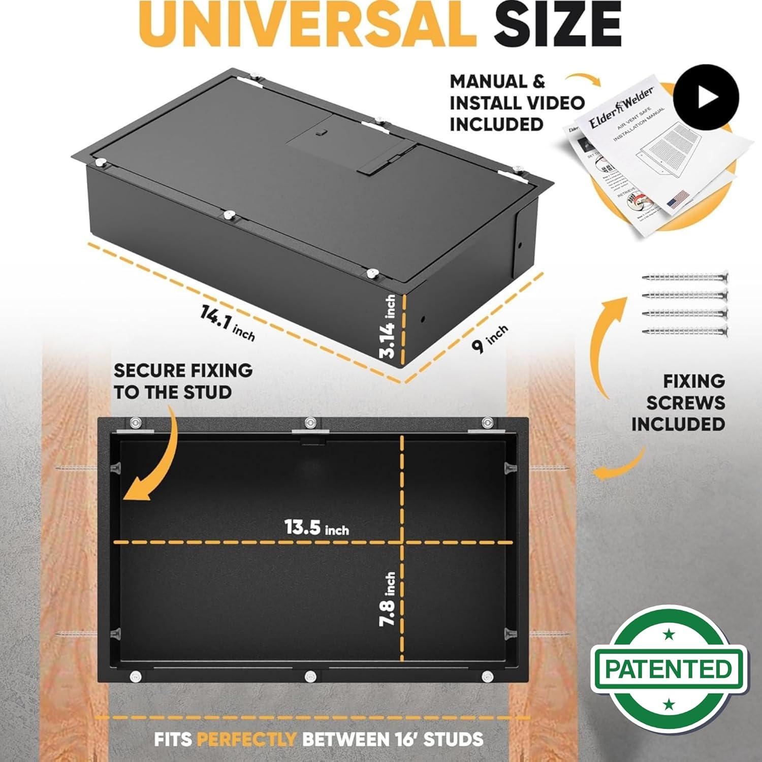 Caja Fuerte Oculta Elder Welder con Ventilación y Cerradura