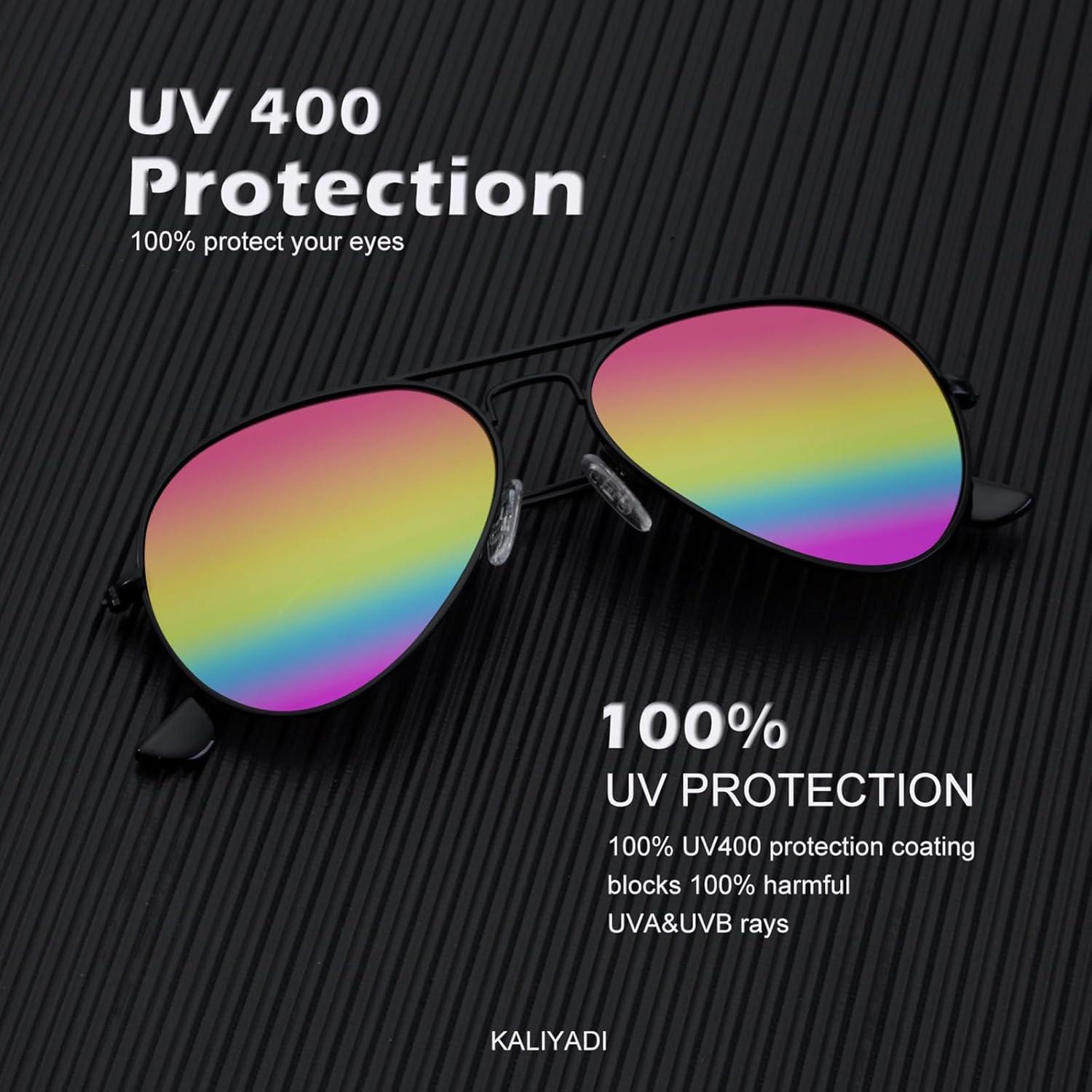 Gafas de Sol KALIYADI Aviador Polarizadas 3 Paquetes