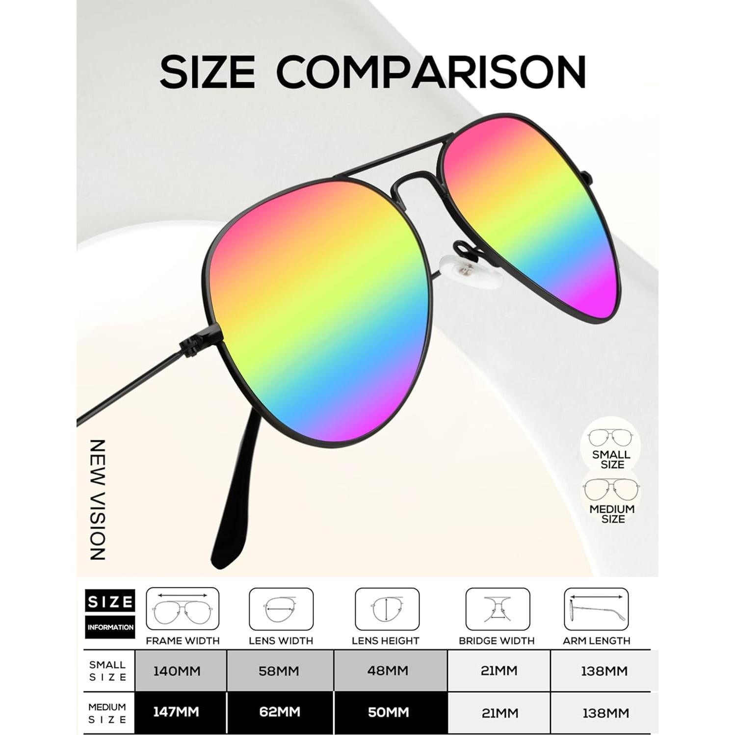 Gafas de Sol KALIYADI Aviador Polarizadas 3 Paquetes