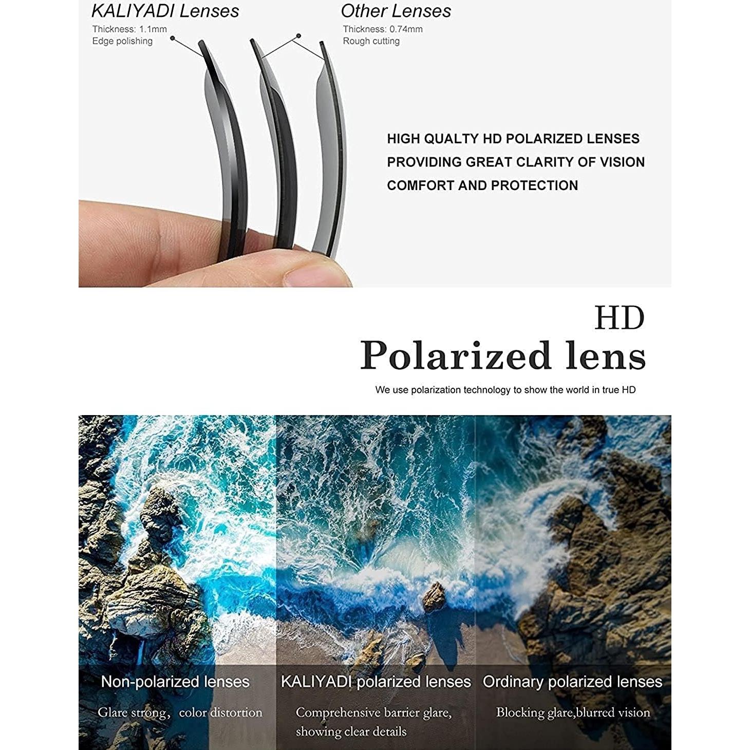 Gafas de Sol KALIYADI Aviador Polarizadas UV - Paquete de 3