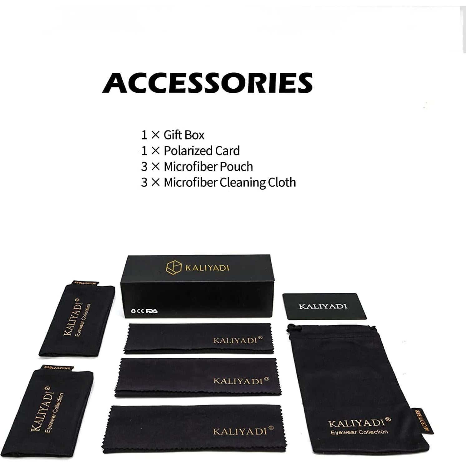 Gafas de Sol KALIYADI Aviador Polarizadas UV - Paquete de 3