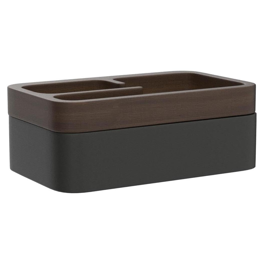 Caja Valet EDC Mordeco con Tapa Magnética de Madera Negra