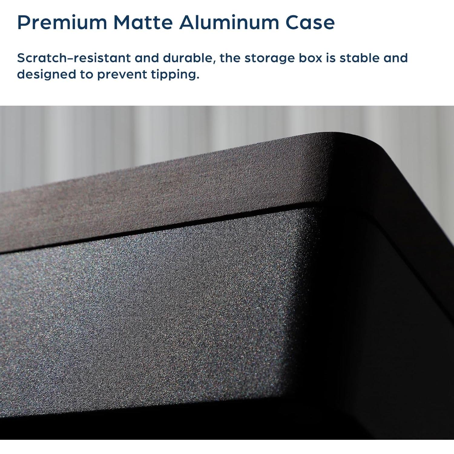 Caja Valet EDC Mordeco con Tapa Magnética de Madera Negra