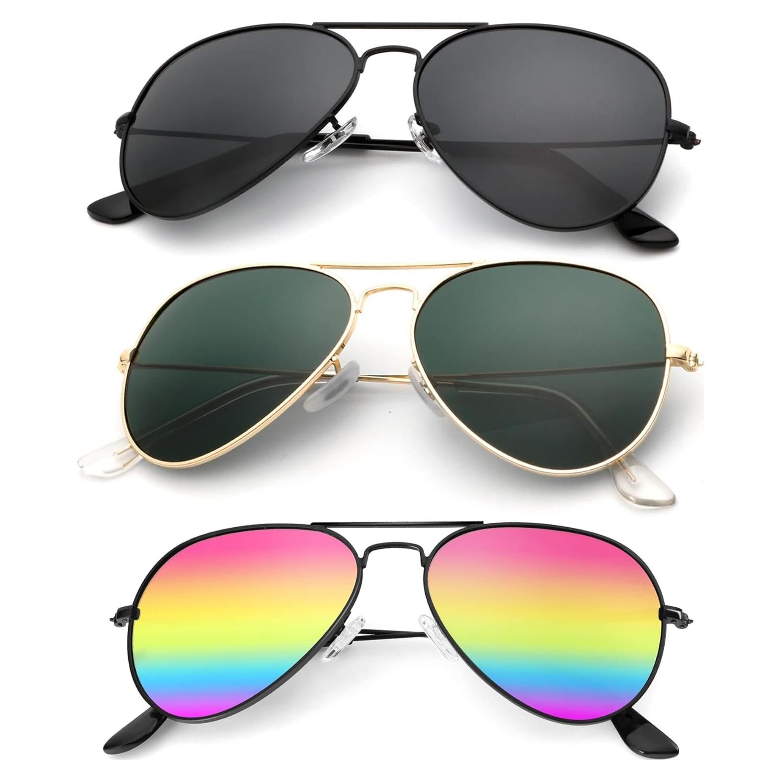 Gafas de Sol KALIYADI Aviador Polarizadas 3 Piezas UV