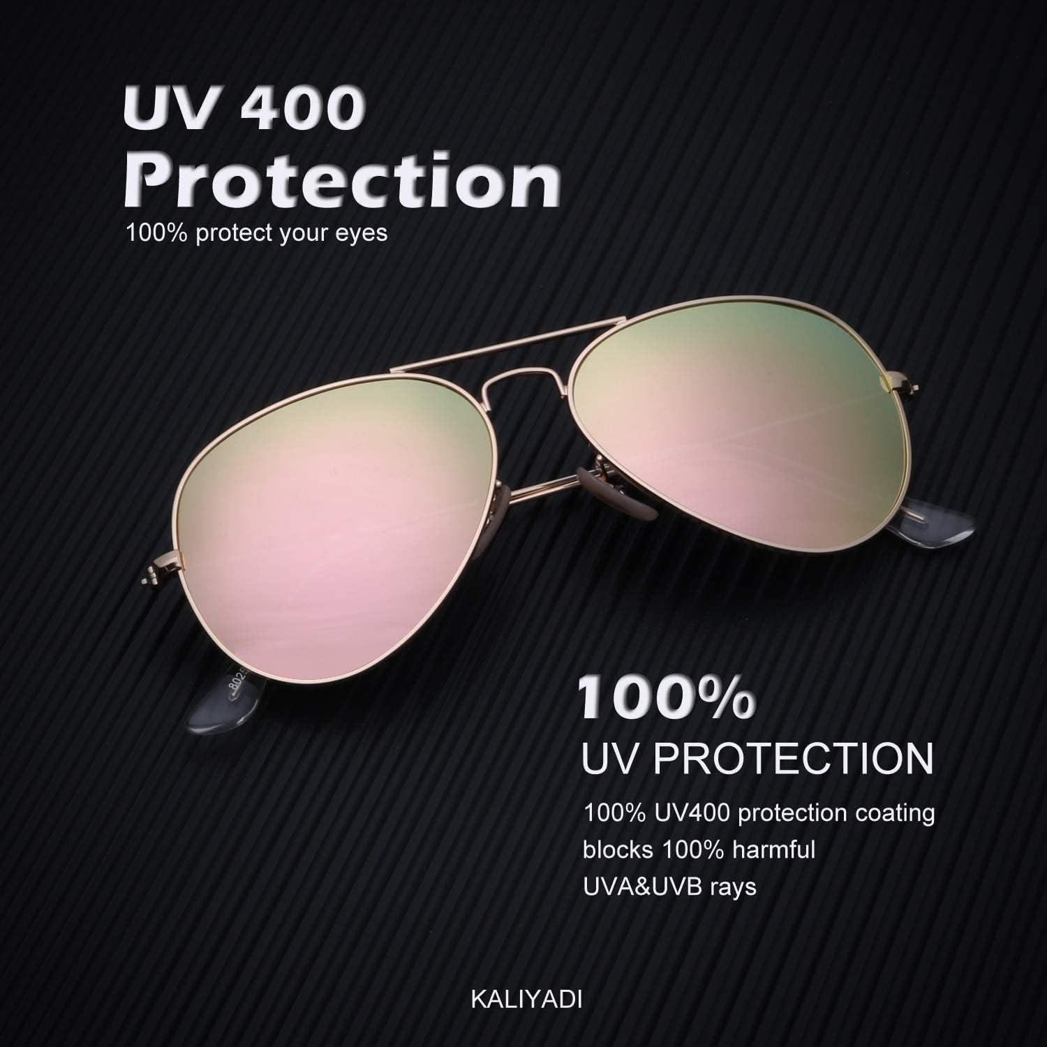 Gafas de Sol KALIYADI Aviador Polarizadas UV 3 Paquetes