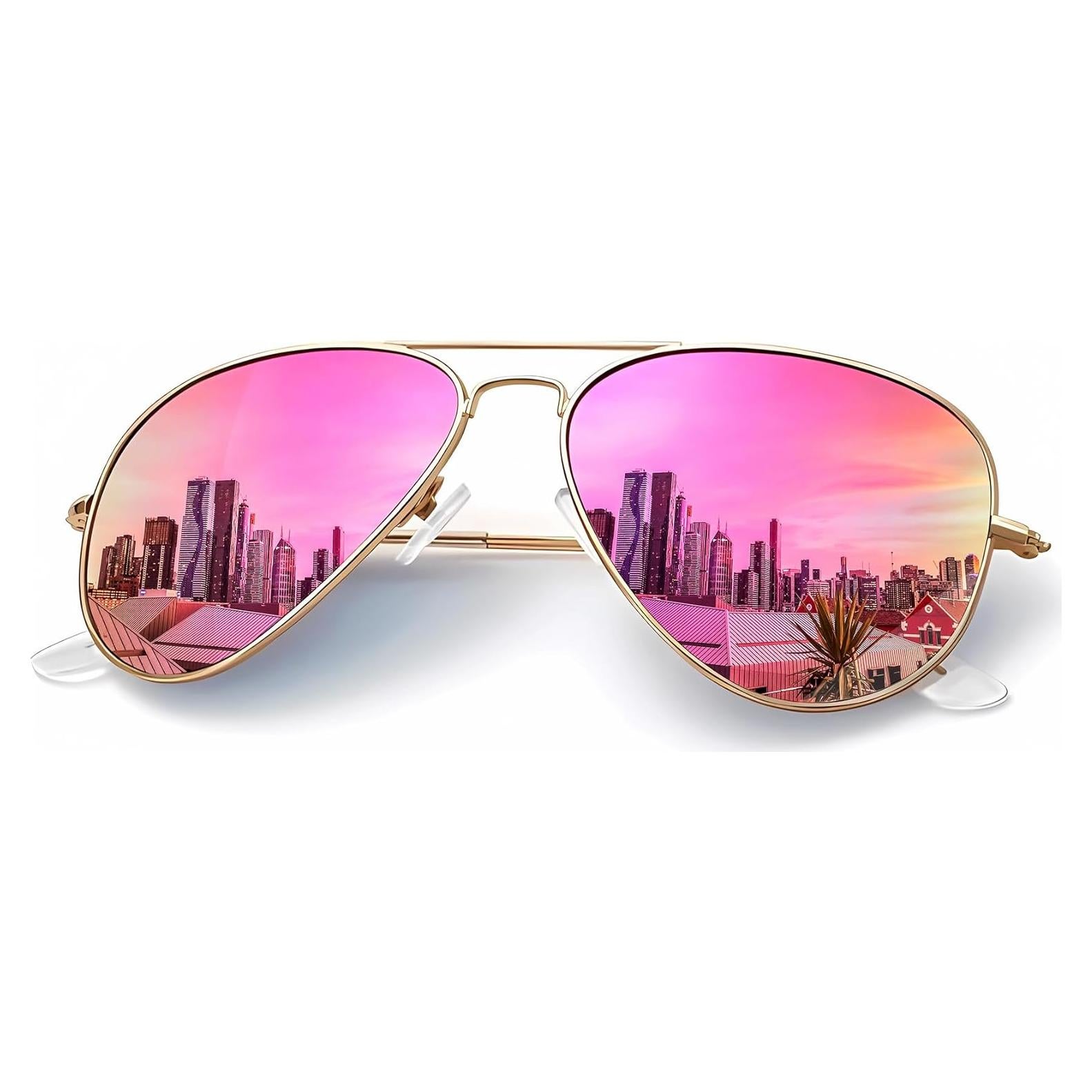 Gafas de Sol KALIYADI Aviador Polarizadas UV 58mm Rosa D