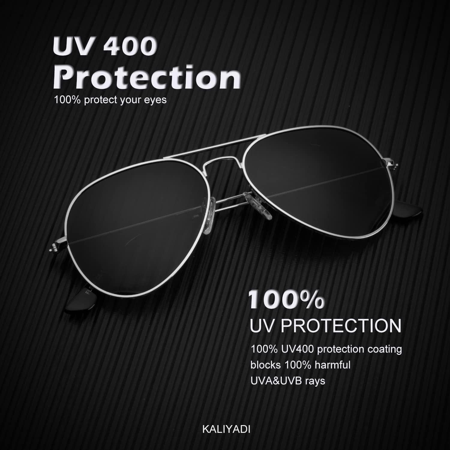 Gafas de Sol KALIYADI Aviador Polarizadas 3 Piezas