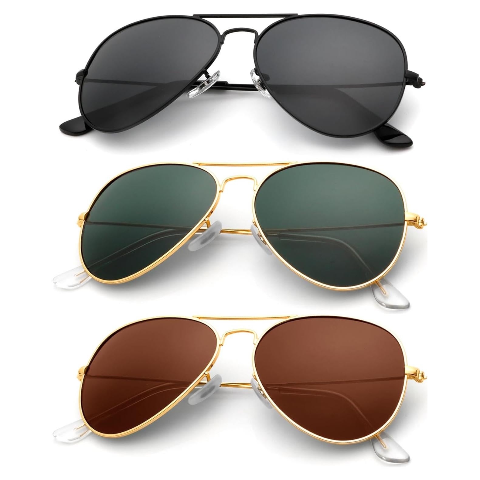 Gafas de Sol KALIYADI Aviador Polarizadas UV para Hombres y Mujeres