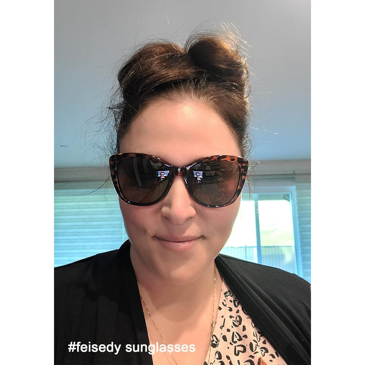 Gafas de Sol FEISEDY Cuadradas Polarizadas 56mm Leopardo