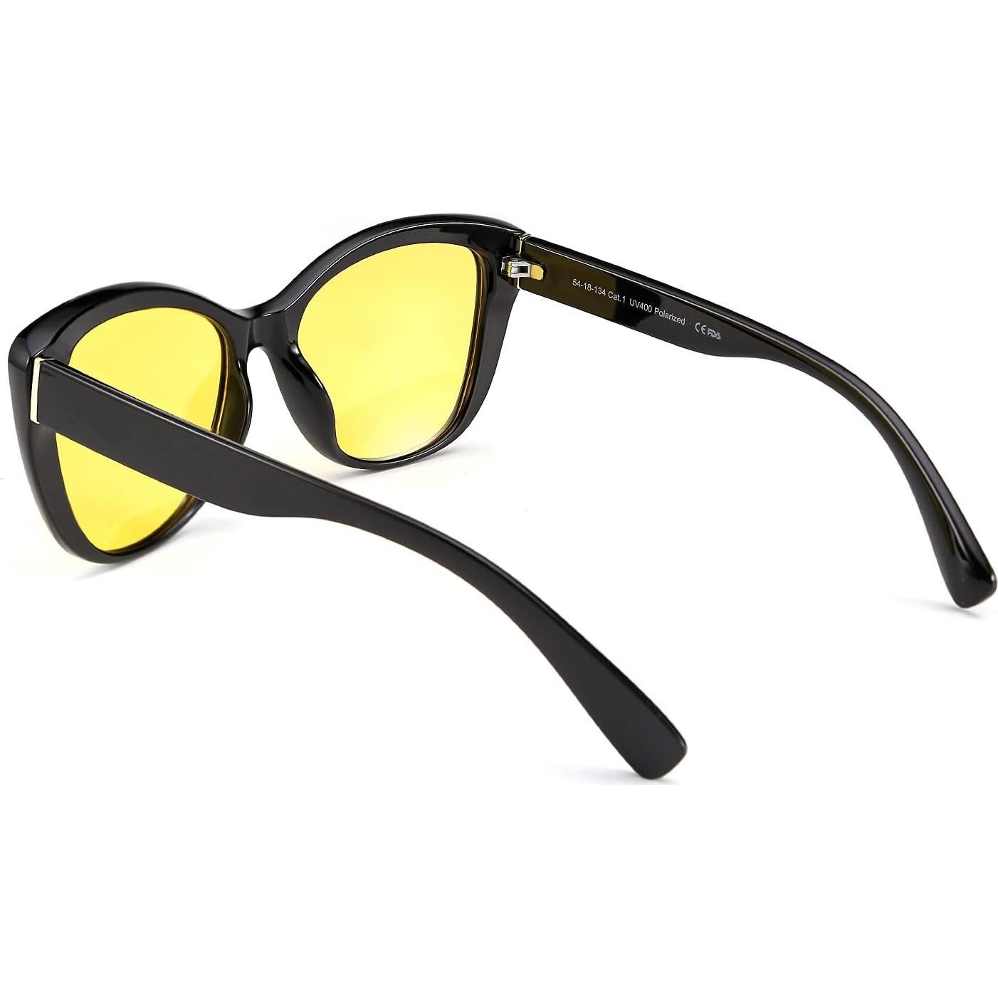 Gafas de Sol FEISEDY Cuadradas Polarizadas Amarillas 56mm