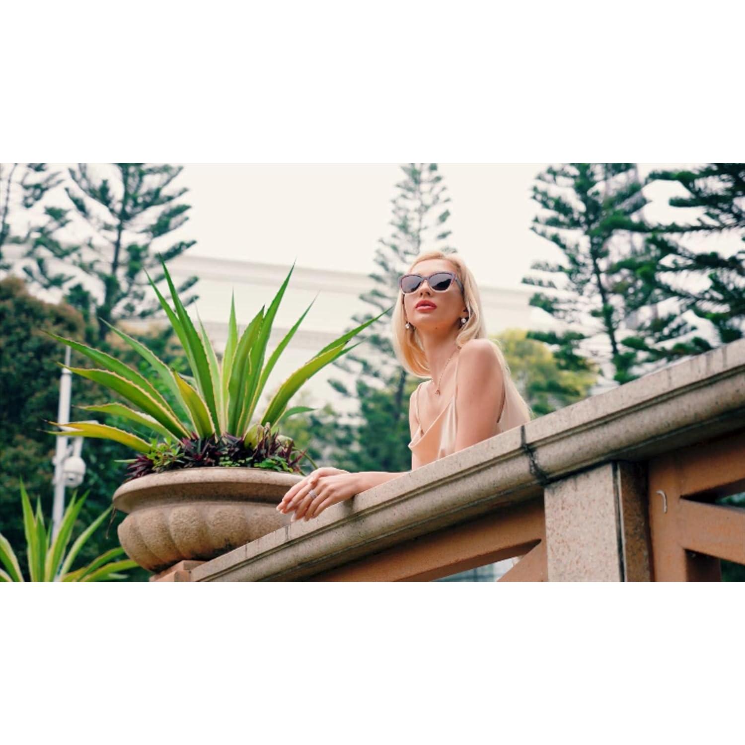 Gafas de Sol FEISEDY Cuadradas Polarizadas Leopardo Claro