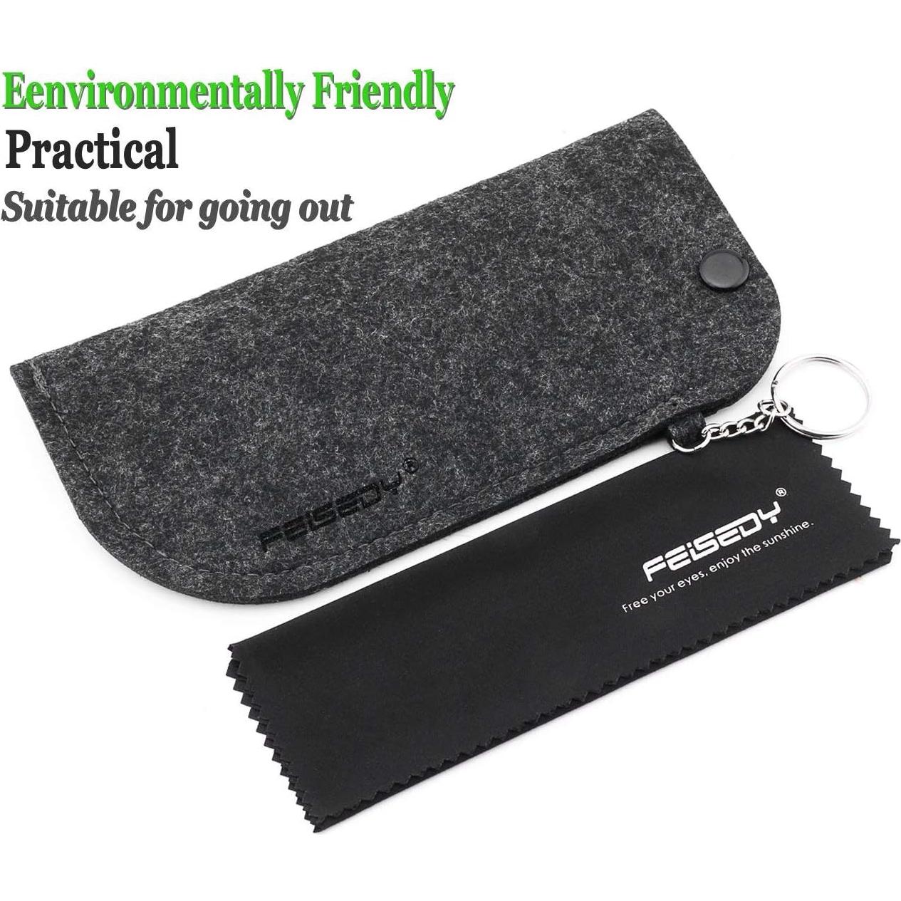 Gafas de Sol FEISEDY Cuadradas Polarizadas Vino 56mm