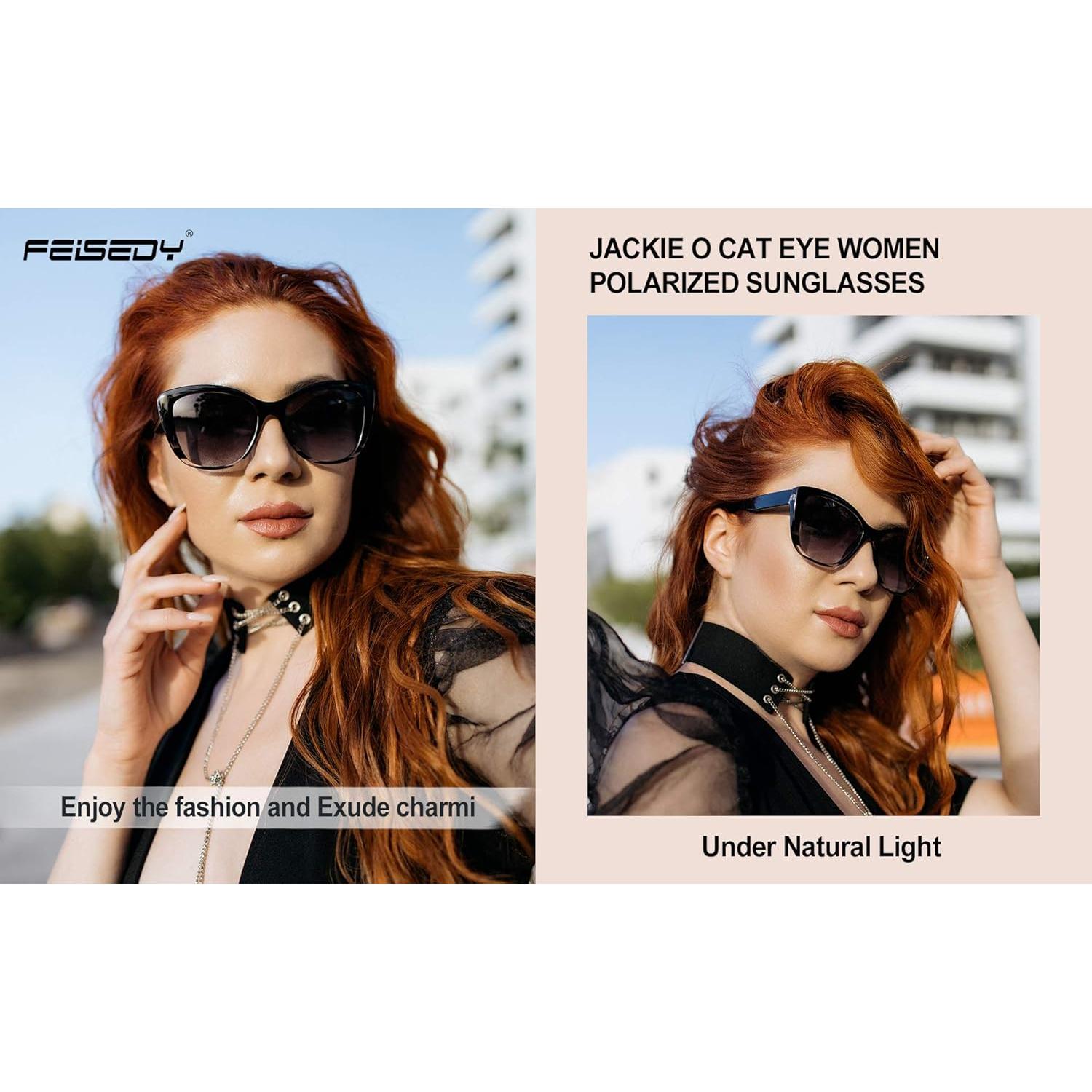 Gafas de Sol FEISEDY Cuadradas Polarizadas 56mm UV400