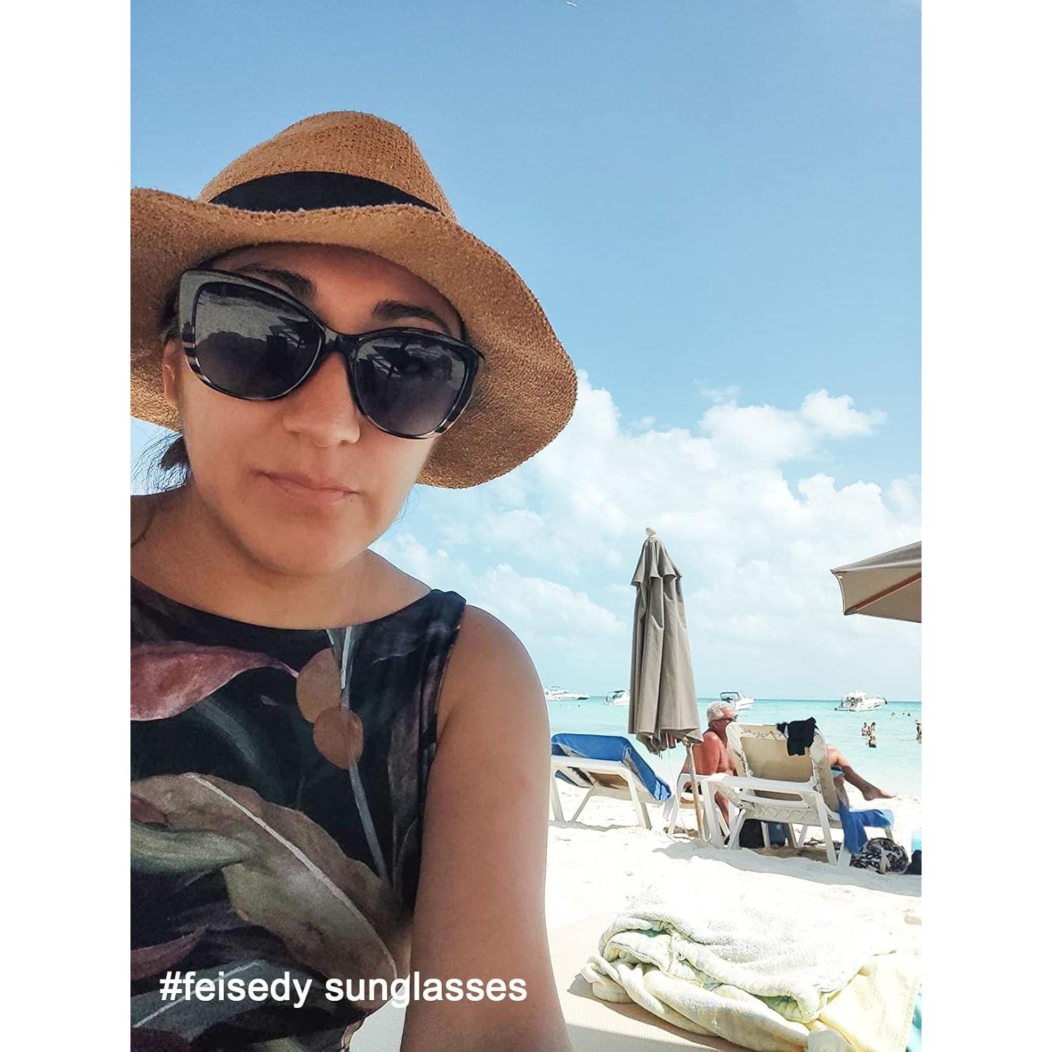 Gafas de Sol FEISEDY Cuadradas Polarizadas 56mm UV400