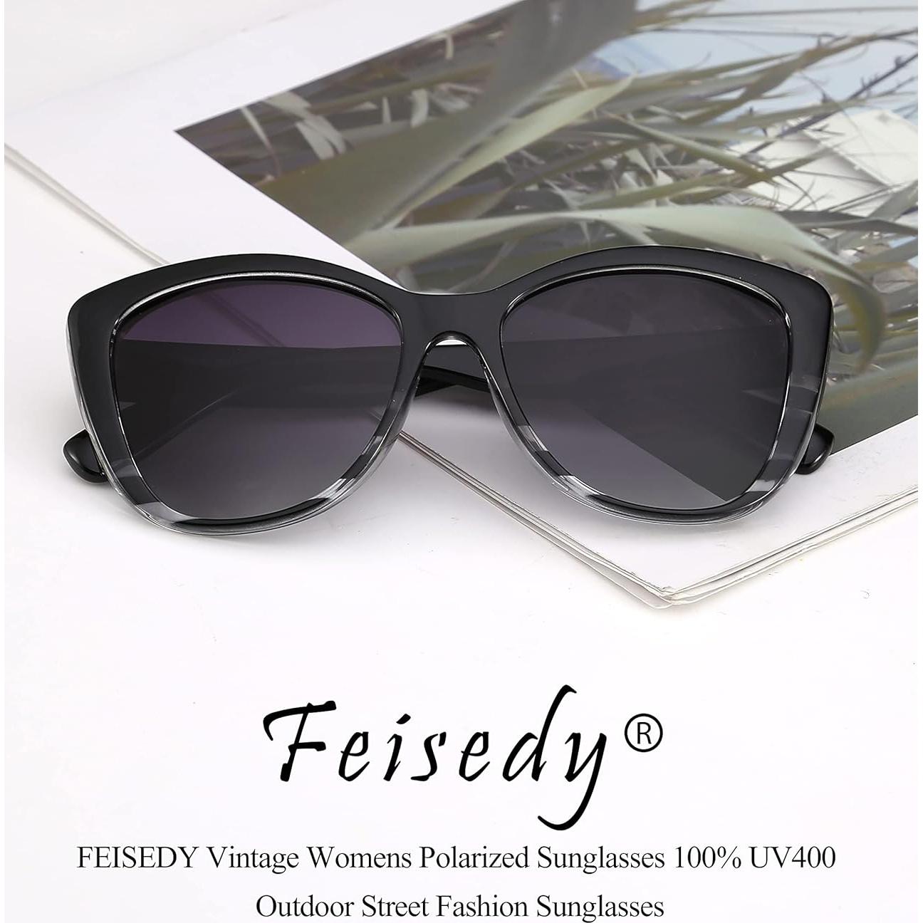 Gafas de Sol FEISEDY Cuadradas Polarizadas 56mm UV400