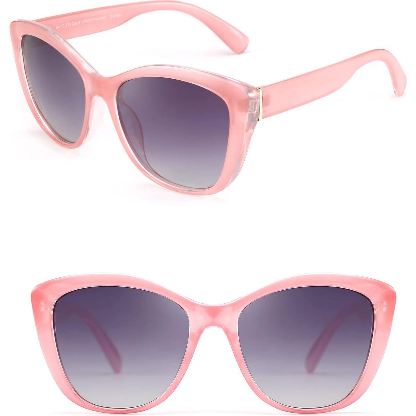 Gafas de Sol FEISEDY Cuadradas Rosa Polarizadas 56mm