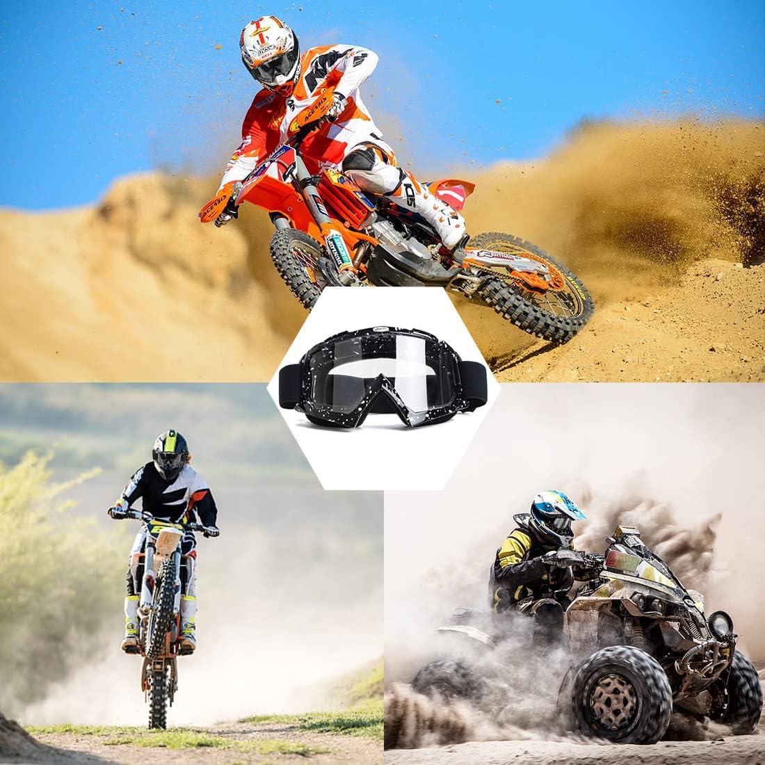 Gafas de Motocross JAMIEWIN Lente Clara Anti Niebla UV400