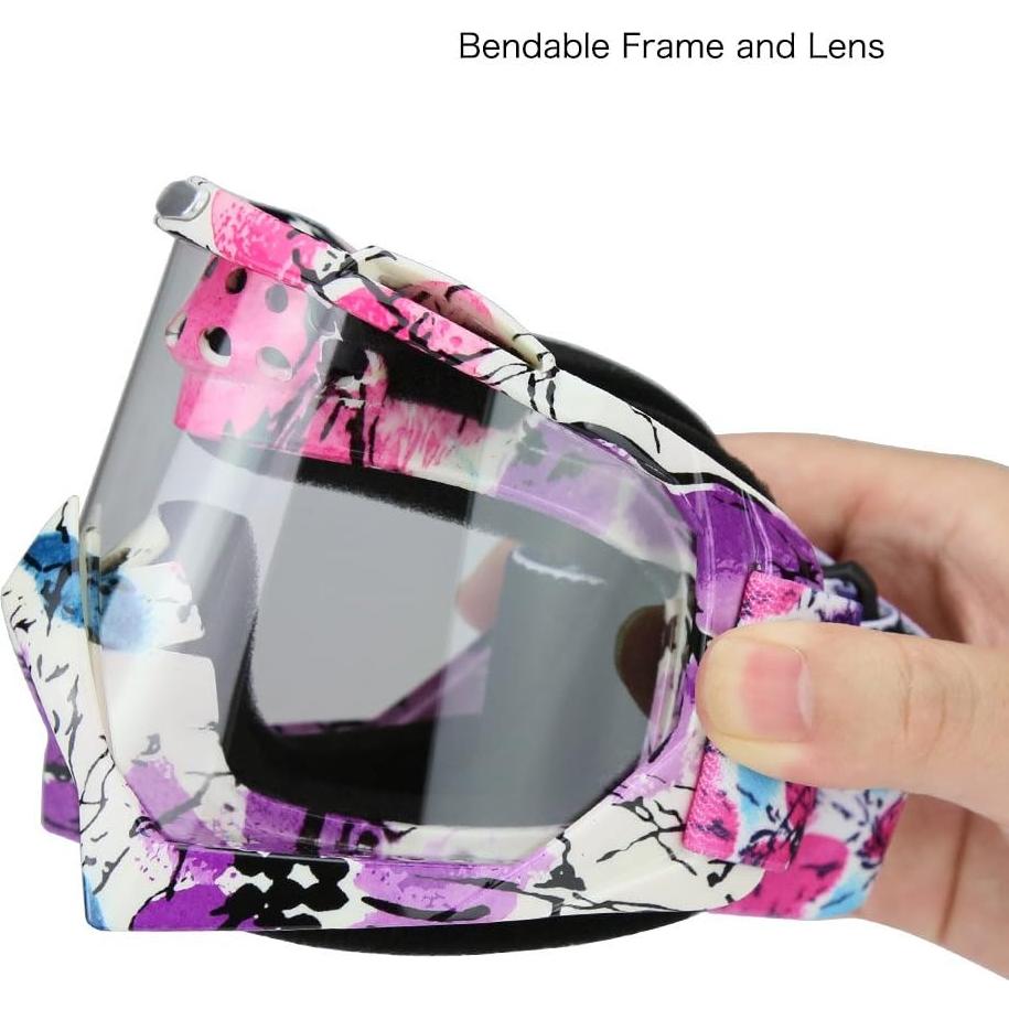 Gafas de Motocross JAMIEWIN Lente Clara UV para ATV