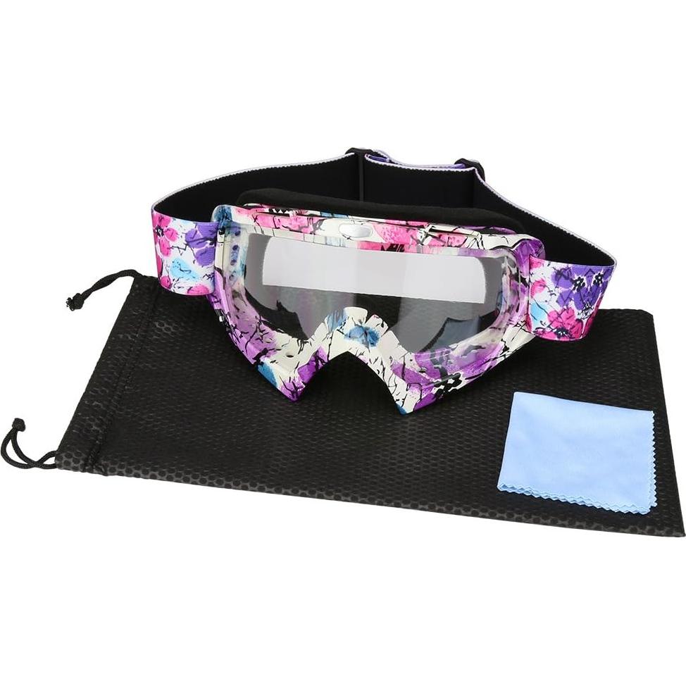 Gafas de Motocross JAMIEWIN Lente Clara UV para ATV