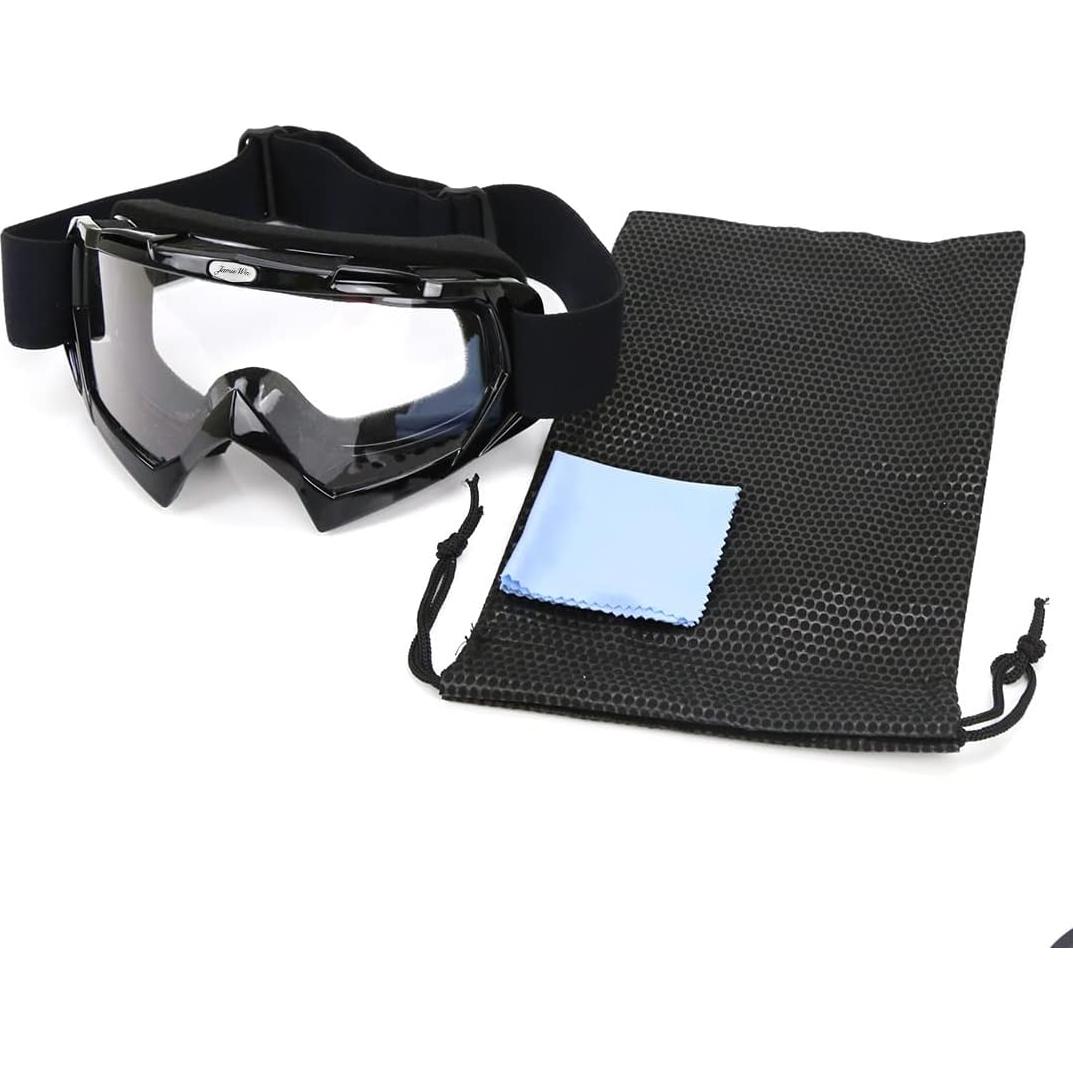 Gafas de Motocross JAMIEWIN OTG Lente Clara Anti UV y Niebla