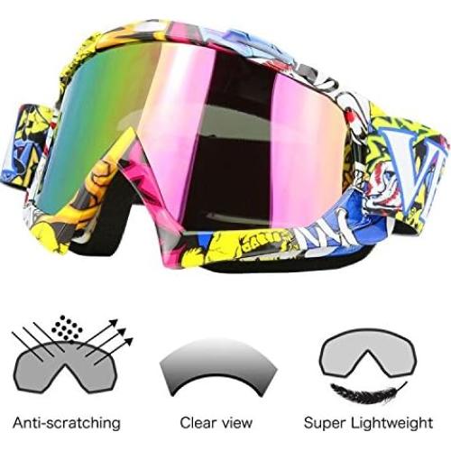 Gafas de Motocross JAMIEWIN C42 Anti UV y Anti Niebla