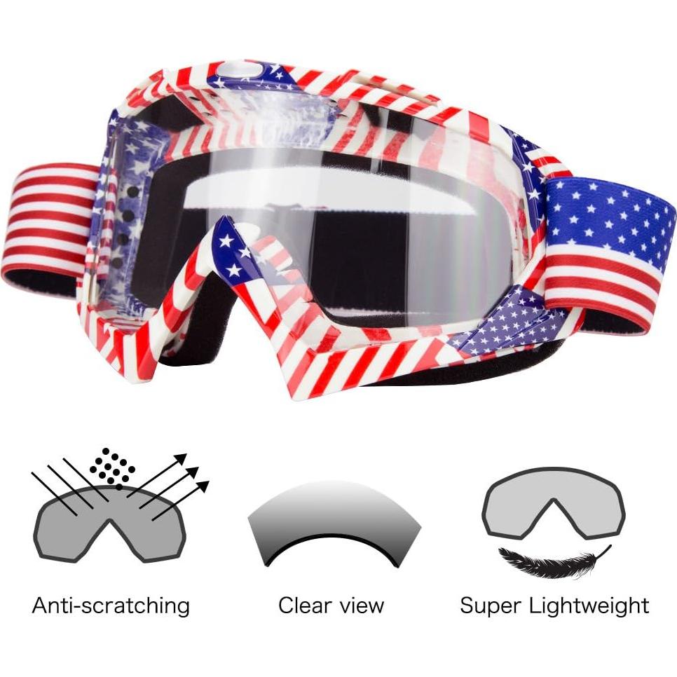 Gafas de Motocross JAMIEWIN con Lente Clara y Antivaho