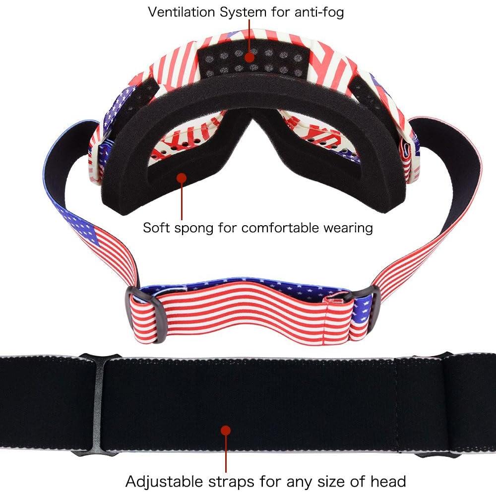 Gafas de Motocross JAMIEWIN con Lente Clara y Antivaho