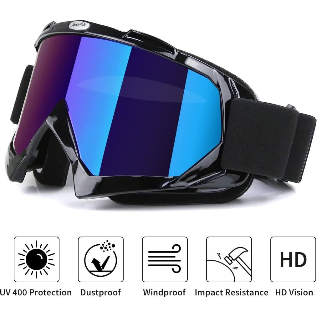 Gafas de Motocross JAMIEWIN OTG Anti UV y Anti Niebla