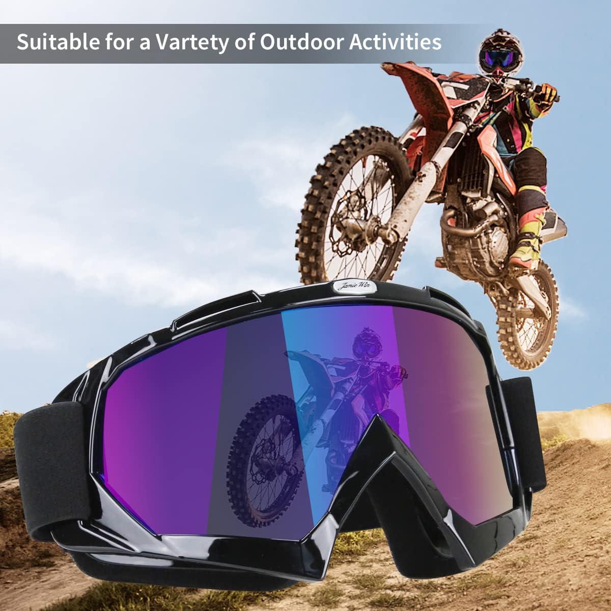 Gafas de Motocross JAMIEWIN OTG Anti UV y Anti Niebla