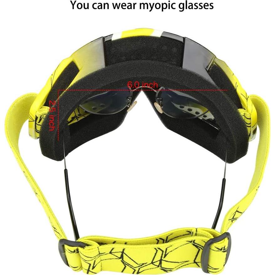Gafas de Motocross JAMIEWIN ZSP812 Anti UV y Anti Niebla