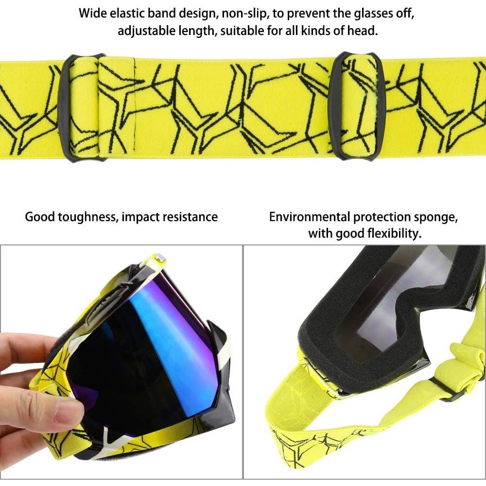 Gafas de Motocross JAMIEWIN ZSP812 Anti UV y Anti Niebla